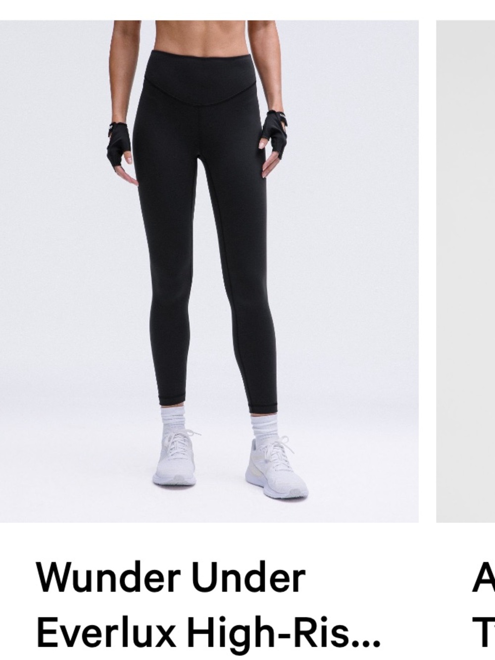 lululemon athletica Black Wunder Under Everlux High-Rise Leggings